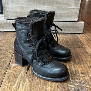 Frye shearling lined boots